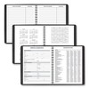 Weekly Vertical-Column Appointment Book Ruled for Hourly Appointments, 8.75 x 7, Black Cover, 13-Month: Jan 2025 to Jan 2026 - 4 of 4