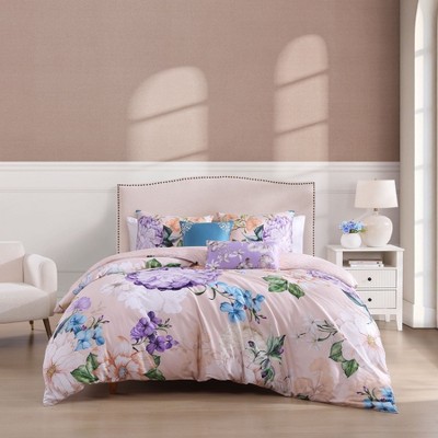 Bebejan Bright Bouquet 100% Cotton 5 Piece Reversible Comforter Set