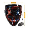 Whizmax 2Pack Light up Mask LED Mask-Scary Masks, Glow Neon Mask Costume Mask with 3 Lighting Modes - image 2 of 4