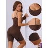 Allegra K Women's Slimming U Neck Tummy Control Sculpting Full Body Shapers with Adjustable Strap - 3 of 4