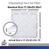 Filter King 17.25x23.25x1 Air Filter | 4-PACK | Carbon MERV 8 HVAC Pleated A/C Furnace Filters | MADE IN USA | Actual Size: 17.25 x 23.25 x .75" - 2 of 4