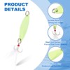 Unique Bargains Treble Hooks Metal Spinner Fishing Lures for Freshwater Saltwater Salmon 10 Pcs - 3 of 4