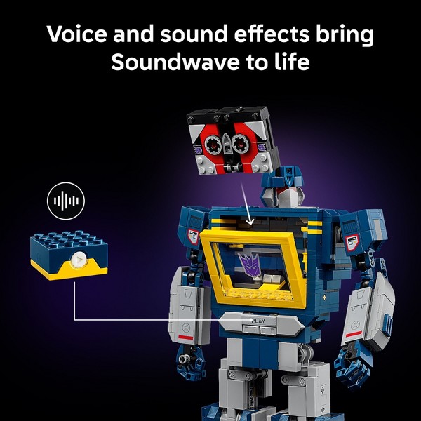 LEGO Icons Transformers Soundwave Kit de Modelo 10358 4