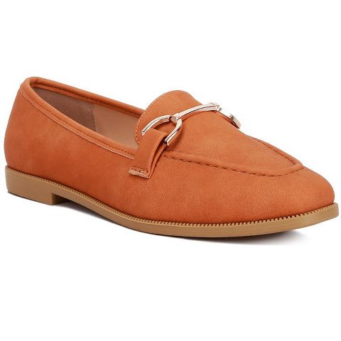 Женские туфли London Rag Womens Jagger Horsebit Detail Flat Loafers 9