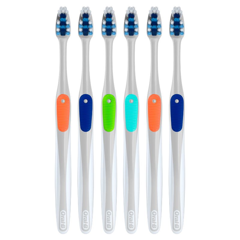Oral-B Cross Action Manual Toothbrush - 6ct - Soft, 3 of 13