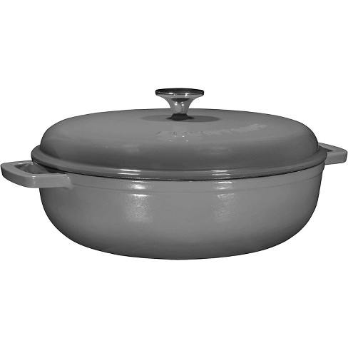Biltmore+3.5+Qt.+Dutch+Oven+Gray+Enameled+Cast+Iron+Collection for sale  online