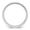 Black Bow Jewelry 3mm to 8mm Platinum Light Weight Polished Domed Comfort Fit Band - 2 of 4