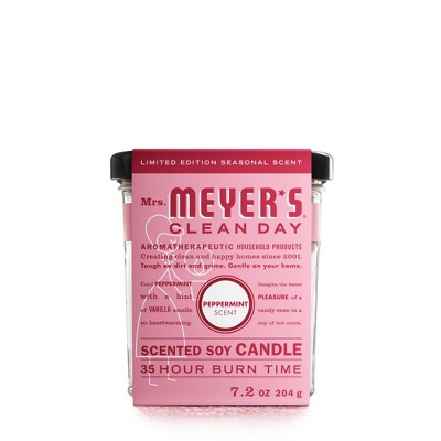 Mrs. Meyer's Clean Day Large Jar Candle - Peppermint - 7.2oz