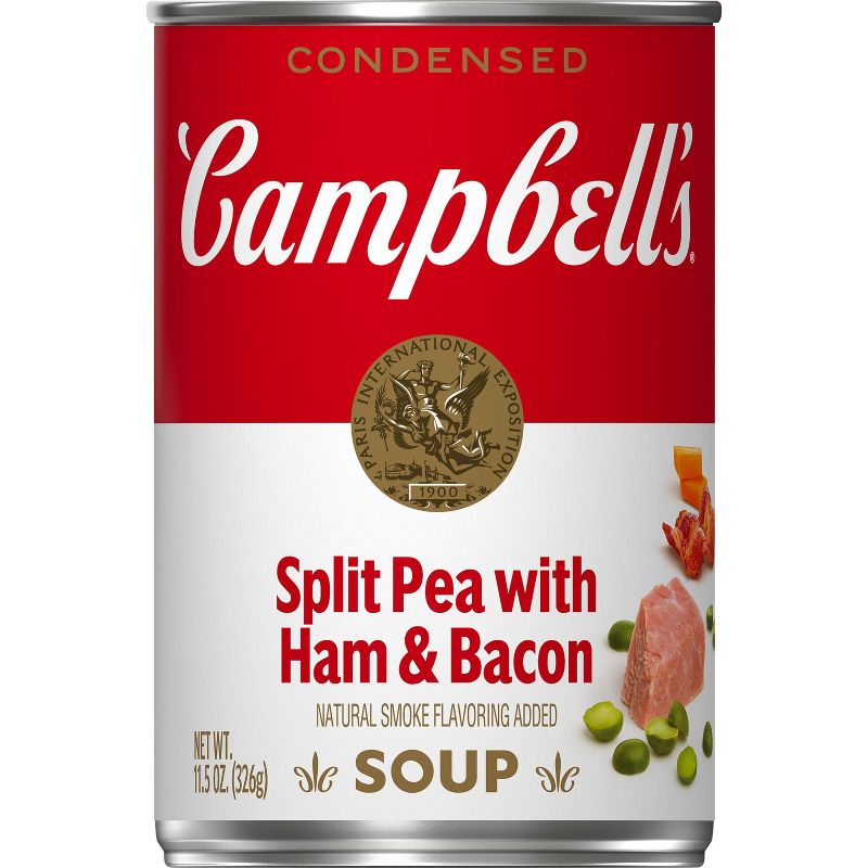 Campbell&#39;s Condensed Split Pea with Ham &#38; Bacon Soup - 11.5oz, 1 of 14