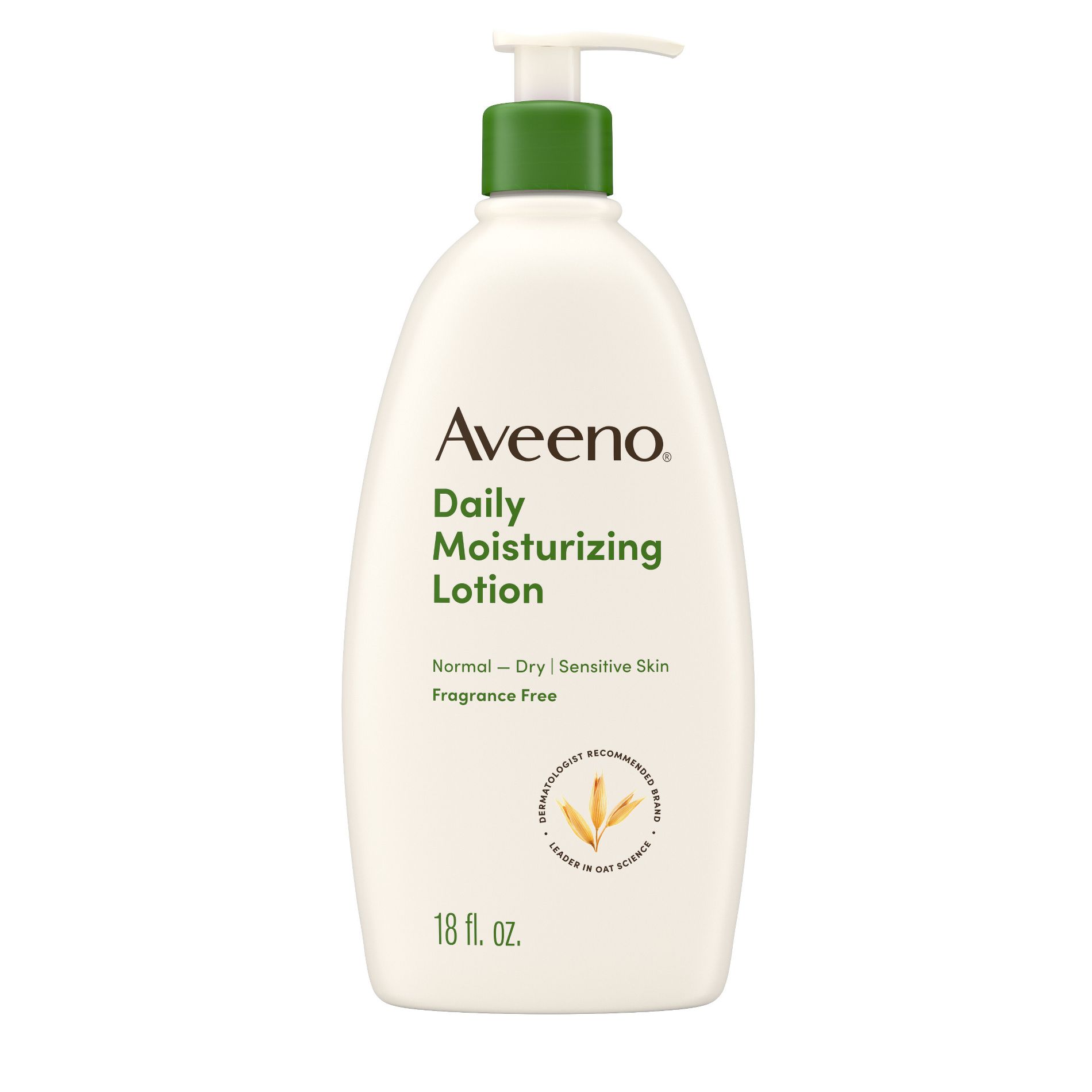 Aveeno Daily Moisturizing Lotion For Dry Skin with Soothing Oats and Rich Emollients, Fragrance Free