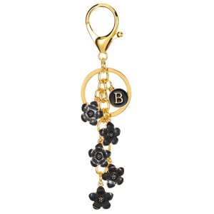 Unique Bargains  Metal Small Beautiful Personalized Flower Keychain for Handbag Purse - 1 of 4