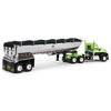 First Gear DCP 1/64 Lime Green & Black Kenworth W990 Day Cab with MAC Half Round End Dump Trailer 60-1660 - 3 of 4