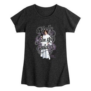 Girls' - Star Wars - Toddler And Youth Girls Run The Galaxy Fitted Short Sleeve Graphic T-Shirt - 1 of 3