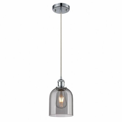 Bella - 1 Light Cord Hung Mini Pendant In Industrial Style-9.5 Inches Tall and 5.5 Inches Wide