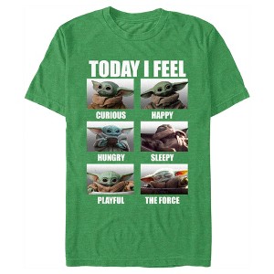 Men's Star Wars: The Mandalorian Grogu Today I Feel Scenes T-Shirt - 1 of 3