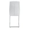 Sapphtopaz Modern Dining Chairs PU Upholstered Chair with Metal C-Shaped Base Armless Backrest Chairs for Kitchen, Dining Room - 3 of 4