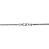 Black Bow Jewelry 1.9mm, 14k White Gold, Solid D/C Round Wheat Chain Necklace - 3 of 4