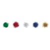 John Bead 0.5in Multi Glitter Pom Poms for Crafts DIY Art Creative, 100pcs - 3 of 4