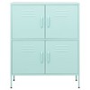 vidaXL Storage Cabinet Mint 31.5"x13.8"x40" Steel - 3 of 4