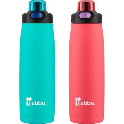 bubba 32oz Radiant Push Button Water Bottle with Straw Rubberized Stainless  Steel Licorice
