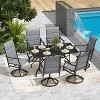 DSVIMOY Patio Dining Chairs, 4 Pieces Outdoor Dining Chairs Set, 360°Swivel Dining Chair for Patio, Gray, 23"*21.7"*40.2" - 4 of 4