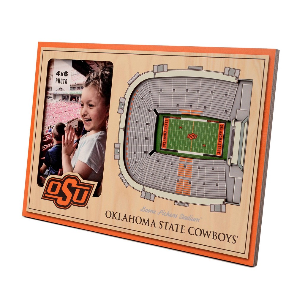 4" x 6" NCAA Oklahoma State Cowboys 3D StadiumViews Picture Frame
