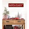 Lomsoe Santa Claus Metal Tin Sign Vintage Funny Christmas Sign for Cafe Home Christmas Art Wall Decoration Retro Poster 4x16 Inch Christmas Gift - 4 of 4