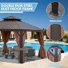 Amber Sports 12x12FT Outdoor Hardtop Gazebo for Patio & Garden - 2 of 4