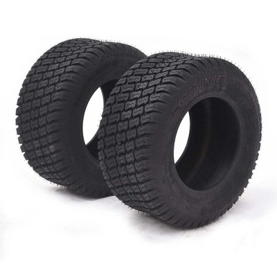 2PCS 20x8.00-8 Lawn Mower Tires, 4PR,  Tubeless, 3.5mm Tread Depth, 950 LBS Loading Capacity
