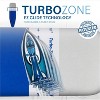 Bartnelli Cotton 54"x15" Ironing Board Cover, Scorch-Resistant, Patented Park & Turbo Zone, Blue - 3 of 4