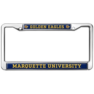 Marquette University Golden Eagles Logo Full Size Standard License Plate Metal Frame - 1 of 4