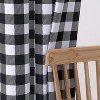 Buffalo Check Curtains, Black & White Farmhouse Plaid Rod Pocket Window Panels, Gingham Pattern, 37 x 95 Inches, Set of 2 - 3 of 4