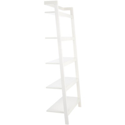 White 5-Tier Ladder Baker's Rack with Streamlined Frame