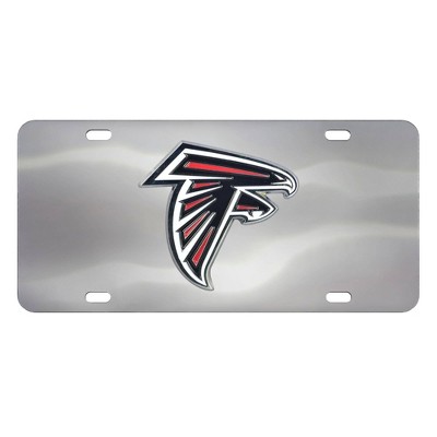 NFL Atlanta Falcons Stainless Steel Metal License Plate