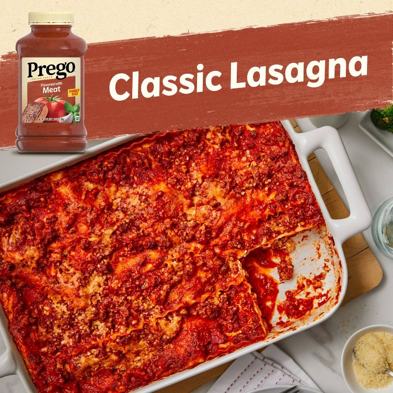 Prego Pasta Sauce Italian Tomato Sauce with Meat - 45oz, 3 of 12
