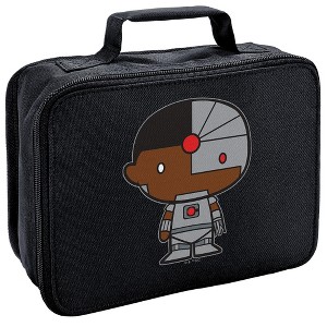 Justice League Cyborg Cute Chibi Character Insulated Soft Sided Lunch Box - 1 of 4