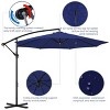 Yaheetech 10ft Patio Offset Umbrella with Crank & Cross Base for Backyard - 4 of 4