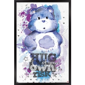 Trends International Care Bears - 100 Percent Grumpy Bear Framed Wall Poster Prints - 1 of 4