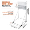 VEVOR Mobile Blueprint Storage Rack,Plan Holder with 12 Pivot Brackets,Mobile Blueprint Holder Adjustable Height & Length,(Rack Only Without Clamps) - 4 of 4