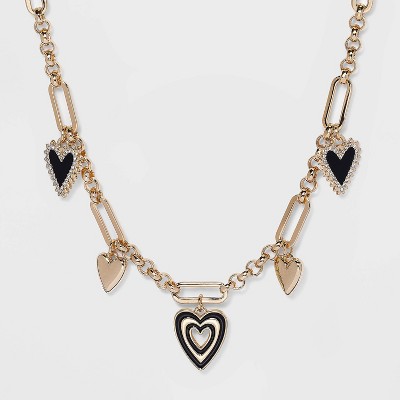 SUGARFIX by BaubleBar Heart Charm Link Chain Necklace