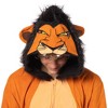 Seven Times Six Disney The Lion King Scar Micro Fleece Costume Men's Pajama Union Suit Brown - image 2 of 4