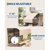 Manual Retractable Awning, Waterproof Sun Shade Patio Awning, Heavy Duty Aluminum Frame, 280g Polyester Fabric, Adjustable Roll Out Awning - 4 of 4