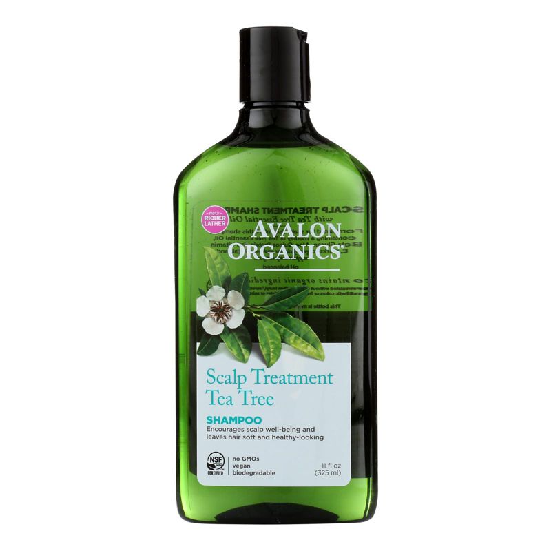 Avalon Organics Scalp Treatment Tea Tree Shampoo - 11 fl oz, 1 of 2