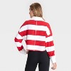 Women's Game Day Striped Cropped Long Sleeve Polo T-Shirt - JoyLab™ - 2 of 3