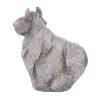 14" x 13" Magnesium Oxide Country Cow Garden Sculpture Gray - Olivia & May - 3 of 4