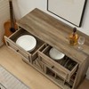 NicBex Sideboard Buffet Cabinet with 2 Drawers Farmhouse Coffee Bar Cabinet with Removable Racks for Kitchen,Gray - 3 of 4