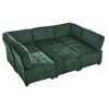CAVINAS 6-Seater U-Shaped Modular Sectional Sofa,Cloud Couch Sectional with 1 Ottoman,Conversible Chaise Sofa for Living Room - 2 of 4