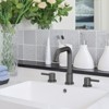 Bathroom Faucet, 8 Inch 3 Hole Faucet for Vanity Sink, Lavatory Basin Faucet with 2 Lever Handles, Pop Up Drain, 360 Degree Swivel Spout - 3 of 4