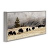 Stupell Industries Grazing Bison Foggy Countryside, 24" x 10" - 3 of 4
