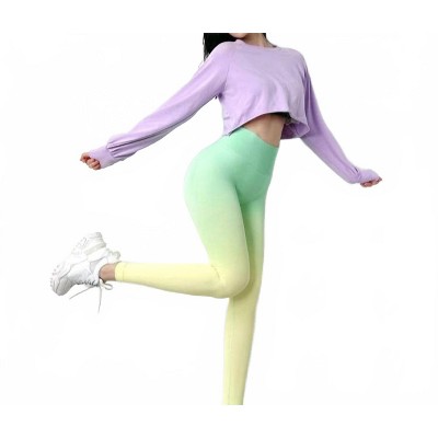 Women's Ode to Ombre Sculpting Leggings - Rockstar Peach